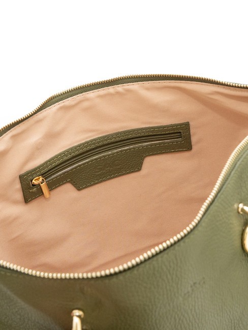 VIOLA  Sac cabas en cuir olive - Sacs pour Femme