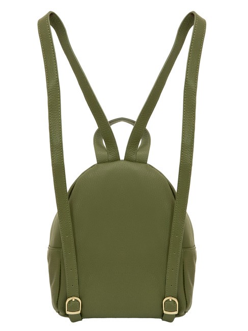 VANESSA Sac à dos en cuir Dollar olive - Sacs pour Femme