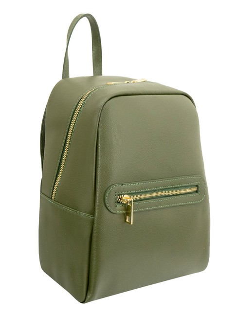 GELSO Sac à dos en cuir olive - Sacs pour Femme