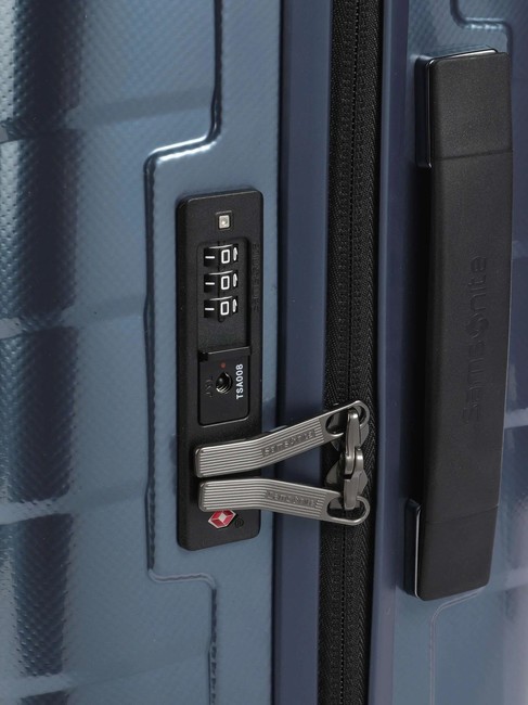 ATTRIX Chariot à bagages à main extensible bleu acier - Valises cabine