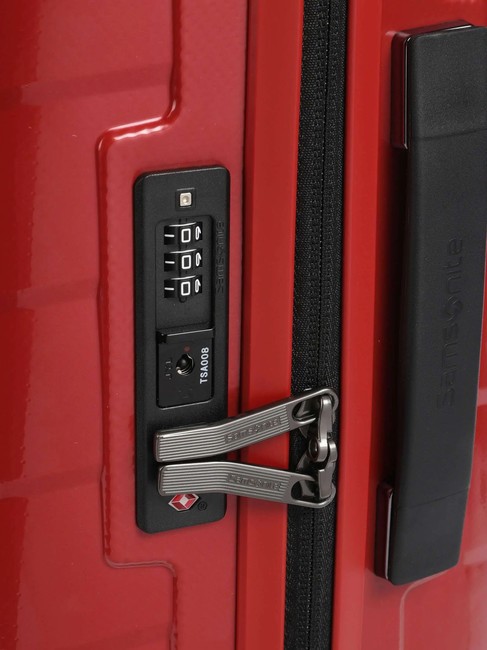 ATTRIX Chariot à bagages à main extensible ROUGE - Valises cabine