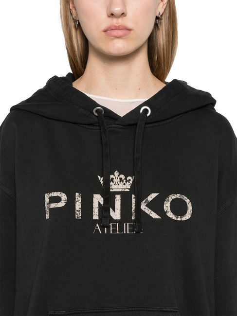 BASSANI Sweatshirt à capuche limousine noire - Sweat-shirts pour femmes