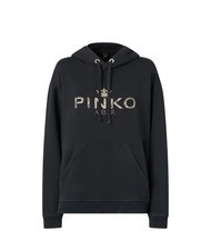 PINKO BASSANI Sweatshirt à capuche limousine noire - Sweat-shirts pour femmes - 4