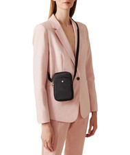 BORBONESE CLASSICA Micro-sac porte-smartphone noir foncé - Sacs pour Femme - 4