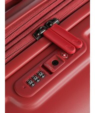 MANDARINA DUCK Chariot LOGODUCK +, grande taille extensible rouge min&eacute;ral - Valises Rigides - 4