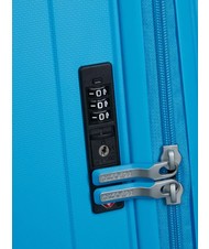 AMERICAN TOURISTER REJOY Chariot de taille moyenne bleu azur - Valises Rigides - 7