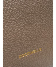 COCCINELLE BLUE SOFT Sac &agrave; main en cuir martel&eacute; &eacute;b&egrave;ne - Sacs pour Femme - 4