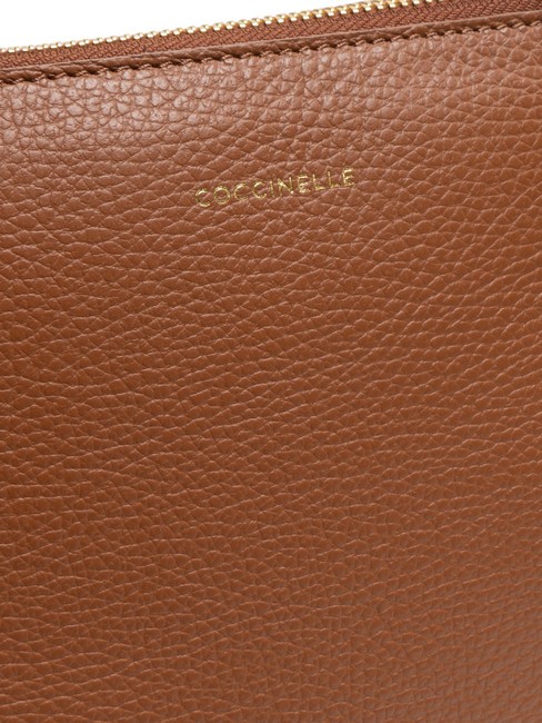 CHERRY Sac cabas port&eacute; &eacute;paule en cuir martel&eacute; BRULE - Sacs pour Femme