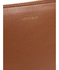 COCCINELLE CHERRY Sac cabas port&eacute; &eacute;paule en cuir martel&eacute; BRULE - Sacs pour Femme - 4