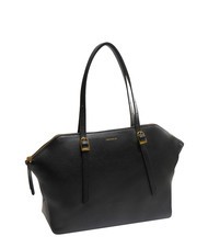 COCCINELLE CHERRY Sac cabas port&eacute; &eacute;paule en cuir martel&eacute; Noir - Sacs pour Femme - 2
