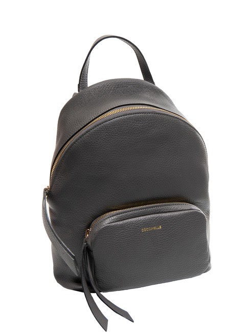 JEN Sac &agrave; dos rond en cuir avec poche ardoise - Sacs pour Femme