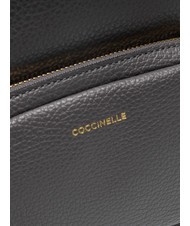 COCCINELLE JEN Sac &agrave; dos rond en cuir avec poche ardoise - Sacs pour Femme - 5