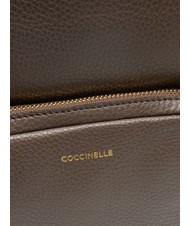 COCCINELLE JEN Sac à dos rond en cuir avec poche ébène - Sacs pour Femme - 5