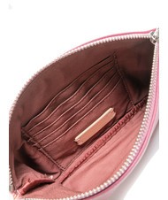 COCCINELLE ROUNDED ENVELOPE Pochette en cuir avec manchette pulpe rose - Sacs pour Femme - 5
