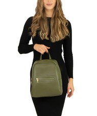 LESAC GELSO Sac à dos en cuir olive - Sacs pour Femme - 4