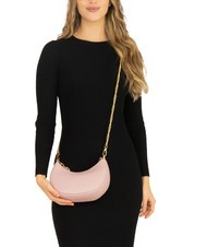 LESAC GIUDITTA Sac hobo en cuir avec cha&icirc;ne rose mill&eacute;naire - Sacs pour Femme - 5