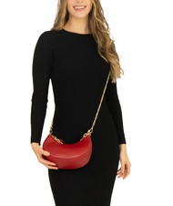 LESAC GIUDITTA Sac hobo en cuir avec chaîne rouge - Sacs pour Femme - 5