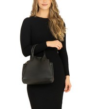 LESAC ALICE Sac à main en cuir avec bandoulière noir - Sacs pour Femme - 5