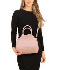 LESAC ALICE Sac à main en cuir avec bandoulière rose millénaire - Sacs pour Femme - 5