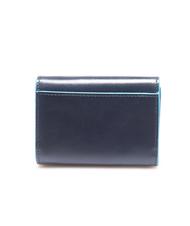 PIQUADRO CAMPIONARIO - BLSQ Portefeuille compact en cuir bleu - Portefeuilles Homme - 3