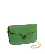 COCCINELLE BEAT ROCK Sac à rabat en cuir craquelé menthe poivrée - Sacs pour Femme - 2