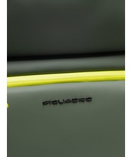 PIQUADRO CORNER SPECIALE GOMMATO Chariot à bagages à main résistant à l'eau VERT - Valises cabine - 6