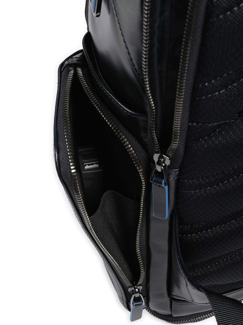 BLUE SQUARE  Sac à dos pour ordinateur portable 15,6" en cuir bleu - Sacs à dos pour ordinateur portable