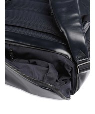 PIQUADRO BLUE SQUARE  Sac à dos pour ordinateur portable 15,6" en cuir bleu - Sacs à dos pour ordinateur portable - 4