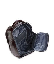 PIQUADRO BLUE SQUARE Sac à dos en cuir, support ordinateur 14" ACAJOU - Sacs à dos pour ordinateur portable - 4