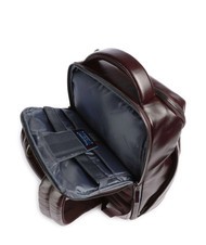 PIQUADRO BLUE SQUARE Sac à dos en cuir, support ordinateur 14" ACAJOU - Sacs à dos pour ordinateur portable - 5