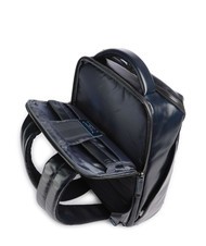 PIQUADRO BLUE SQUARE Sac à dos en cuir, support ordinateur 14" bleu - Sacs à dos pour ordinateur portable - 5