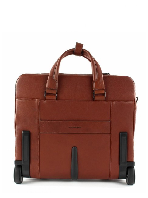 CAMPIONARIO - BLACK SQUARE Trolley pilote pour ordinateur portable 15,6", en cuir CUIR - Pilot case et Sacs ordinateur &agrave; roulettes