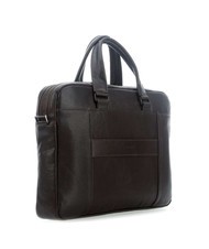 PIQUADRO CAMPIONARIO - BLACK SQUARE Mallette en cuir pour ordinateur portable 15,6" - Porte Documents Travail