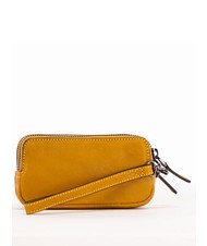 PIQUADRO CAMPIONARIO - BLACK SQUARE Mini pochette en cuir jaune - &Eacute;tui pour tablette & Organiseur - 2