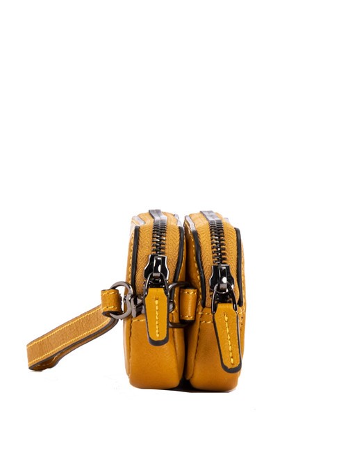 CAMPIONARIO - BLACK SQUARE Mini pochette en cuir jaune - &Eacute;tui pour tablette & Organiseur