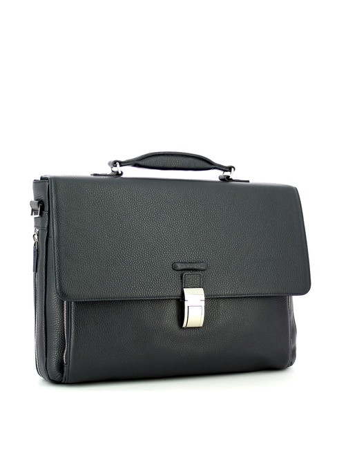 CAMPIONARIO - MODUS Serviette en cuir pour pc 15" bleu - Porte Documents Travail