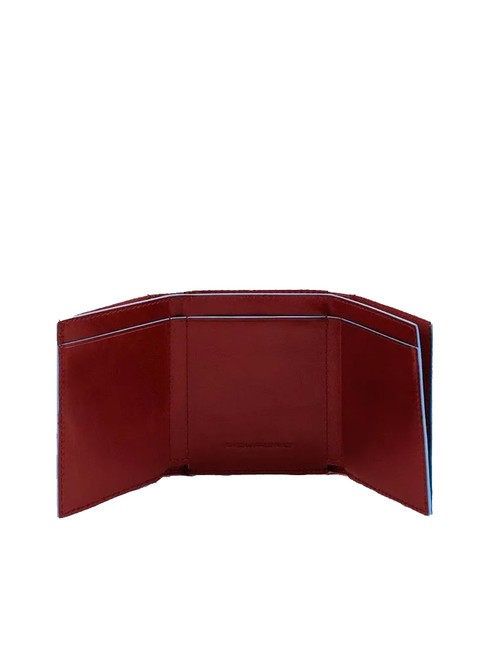 CAMPIONARIO - BLUE SQUARE Porte-cartes de cr&eacute;dit en cuir ROUGE - Portefeuilles Homme