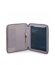 PIQUADRO CAMPIONARIO - ADE Porte-bloc-notes en cuir et tissu GRIS - &Eacute;tui pour tablette & Organiseur - 2