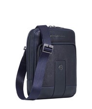 PIQUADRO CARL Sac iPad mini en cuir bleu - Sacs en Bandoulières pour Homme - 2