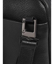 PIQUADRO CARL Sac iPad mini en cuir Noir - Sacs en Bandouli&egrave;res pour Homme - 3