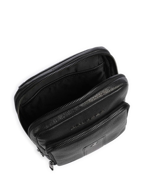 CARL Sac iPad mini en cuir Noir - Sacs en Bandouli&egrave;res pour Homme