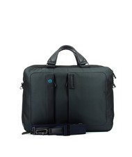 PIQUADRO Porte document P16, sac pour ordinateur portable 15.6'' - iPad 10,5'' CHEVRON BLEU - Porte Documents Travail - 4