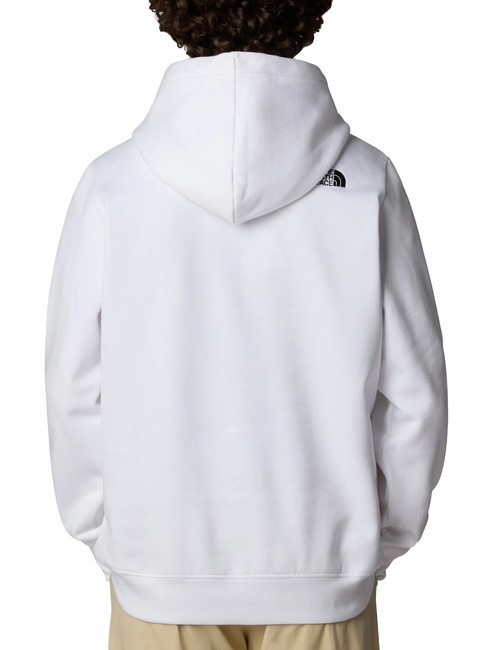 DREW PEAK Sweatshirt &agrave; capuche blanc tnf / noir tnf - Pulls molletonn&eacute;s