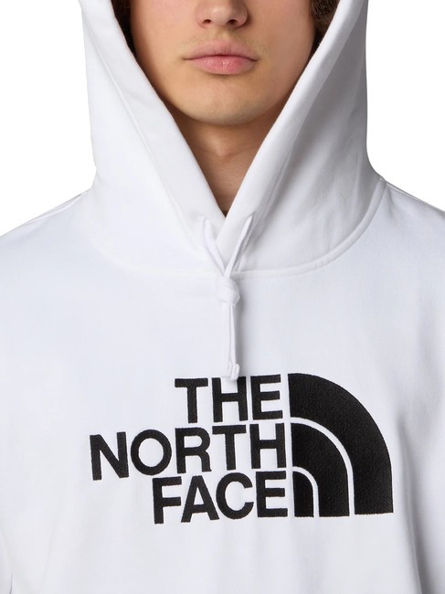 DREW PEAK Sweatshirt &agrave; capuche blanc tnf / noir tnf - Pulls molletonn&eacute;s