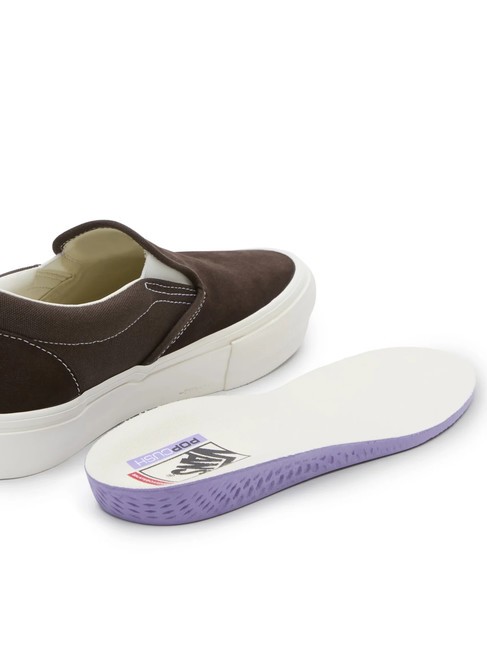 SKATE SLIP-ON Baskets de skate brun chocolat - Chaussures Homme
