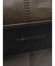 PIQUADRO CAMPIONARIO - PYRAMID Mallette en cuir, support pc 15" VERT - Porte Documents Travail - 3