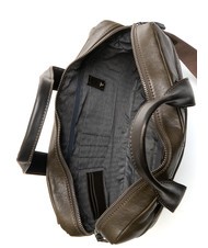 PIQUADRO CAMPIONARIO - PYRAMID Mallette en cuir, support pc 15" VERT - Porte Documents Travail - 5