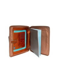 PIQUADRO CAMPIONARIO - BLUE SQUARE Presse-papiers A4 en cuir avec poign&eacute;es ORANGE - &Eacute;tui pour tablette & Organiseur - 2