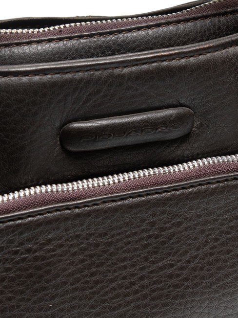 CAMPIONARIO - MODUS Mallette en cuir, support ordinateur 15,6" cheveux noirs - Porte Documents Travail