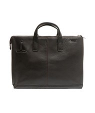 PIQUADRO CAMPIONARIO - MODUS Mallette en cuir, support ordinateur 15,6" cheveux noirs - Porte Documents Travail - 4